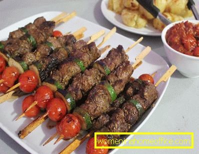 Rețeta de gătit kebab de carne de vită în cuptor